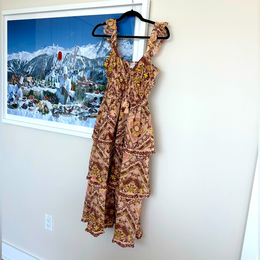 Cleobella tiered midi dress